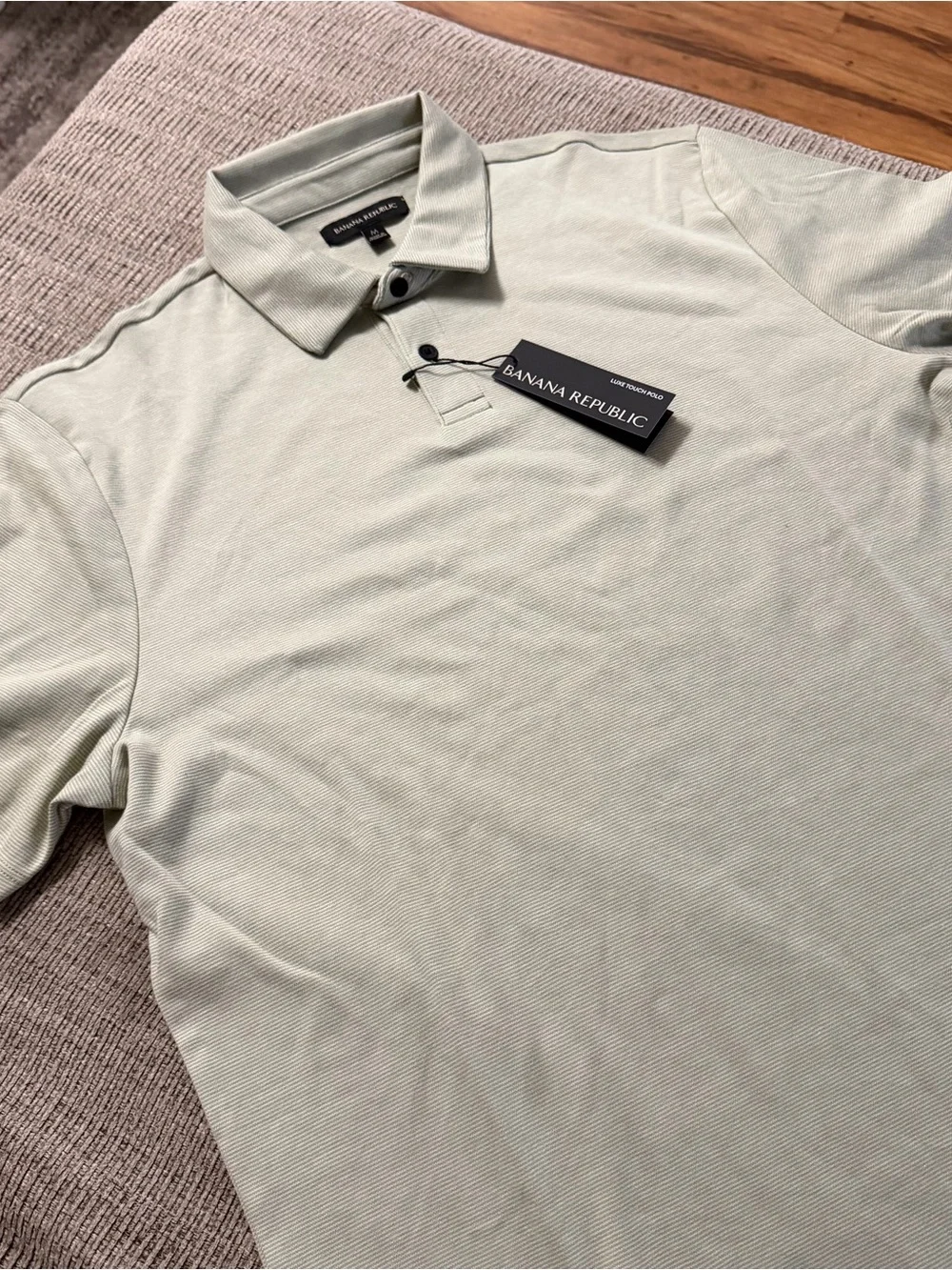 Banana Republic Men’s Sage Green Luxe Touch Polo